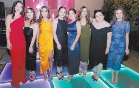  ??  ?? • Laura Alvídrez, Sofía Gálaz, Marisa Valenzuela, Elizabeth Baranzini, Paulina Elizondo, Mía Carranza, Elsa Acosta y Paula Zataráin.