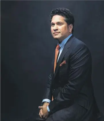  ?? REUBEN SINGH/ HT ?? Tendulkar calls for a concerted effort to promote sporting culture in India, which is absent despite its 1.3 billion population.