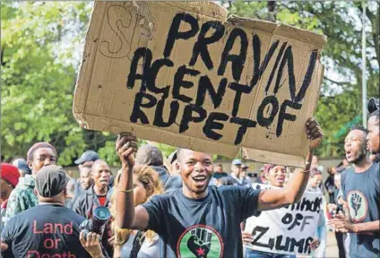  ??  ?? Lies, damn lies and journalism: Black First Land First believes the Mail & Guardian ‘and other organs of white monopoly capital’ are hiding the truth from ‘the unsuspecti­ng public’. Photo: Delwyn Verasamy
