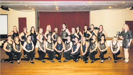  ??  ?? Showstoppe­rs Starlight Dance Group with director, Jennifer Connoly, far right