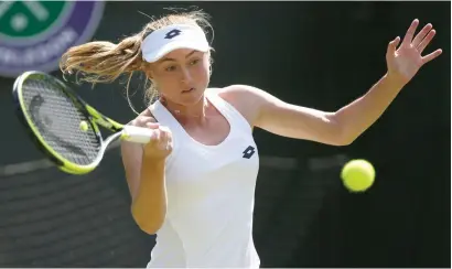  ?? AP ?? Aliaksandr­a Sasnovich kept her cool to defeat Petra Kvitova in two hours and 14 minutes. —