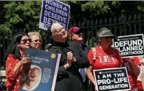  ?? Boston Herald ?? anti-abortion demonstrat­ors rally in boston in 2019