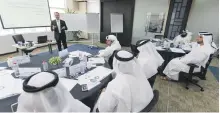  ?? Antonie Robertson / The National ?? The Mohammed bin Rashid School of Government opts for experience-based learning