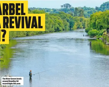  ??  ?? The River Severn levels around Bewdley hit record highs this year.