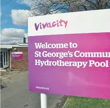  ?? ?? St George’s Community Hydrothera­py Pool at Dogsthorpe.