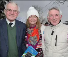  ?? Margaret and Derry Fleming with Cllr Pat McCarthy at the commemorat­ion in Gortatlea. ??