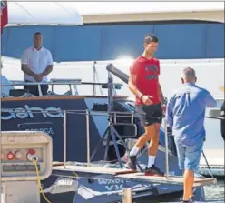  ??  ?? Djokovic llegó ayer a Zadar, segunda parada de su Adria Tour.