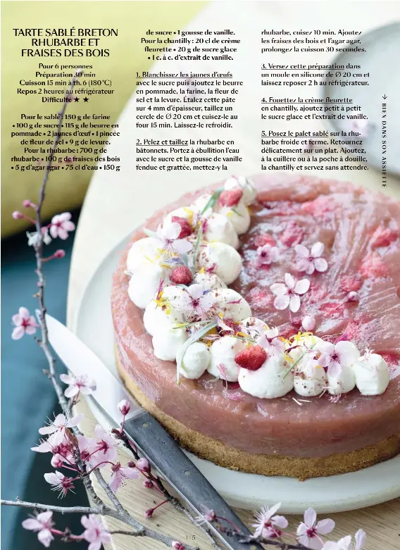 Tarte Sable Breton Rhubarbe Et Fraises Des Bois Pressreader