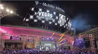  ??  ?? The Vegas Golden Knights, who will begin play next season, will have a shot at free agents and at players on other teams’ rosters via an expansion draft. JOHN LOCHER, AP