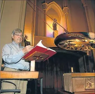  ?? VICENÇ LLURBA ?? El pare Pere Martorell és l’únic frare que habita aquests dies al convent