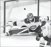  ?? ASSOCIATED PRESS FILE PHOTO ?? Carey Price says he was injured in a warmup prior to this game Nov. 2 in St. Paul, Minn.