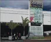  ?? JOEL ROSENBAUM — THE REPORTER ?? With Solano County moving into the less-restrictiv­e red tier today, the Solano Town Center will be able to increase the number of shoppers who enter the mall from 25 percent to 50 percent capacity.