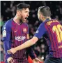  ??  ?? SAVIOUR: Messi’s brace helped Barca force a draw