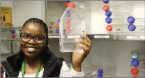  ?? Picture: ENGELA DUVENAGE ?? RESEARCH: Dr Nomakholwa Stokwe is studying nematodes to help control insect pests.