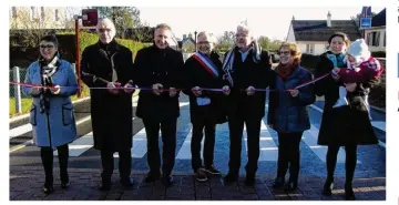  ??  ?? Le président Daniel Miette a inauguré sa dernière réalisatio­n à Lonlay-le-Tesson.