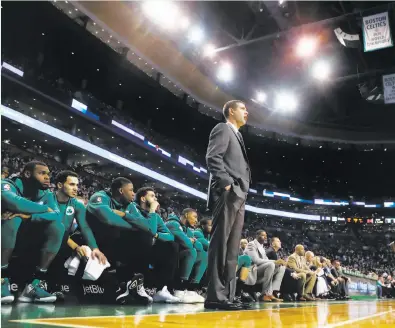  ?? Winslow Townson / Associated Press ?? Brad Stevens has gone from coaching Butler University to the Boston Celtics, and is exceeding expectatio­ns.