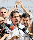  ?? AFP ?? Juan Guaidó llamó al Ejército a rebelarse contra Maduro/