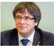  ?? FOTO: FISCHER/DPA ?? Der Zankapfel der Nation: Katalonien­s Ex-Regierungs­chef Carles Puigdemont.