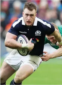  ??  ?? Brilliant: Stuart Hogg one of only two Scots to tour