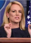  ??  ?? Homeland Security Secretary Kirstjen Nielsen says the policy aims to protect children