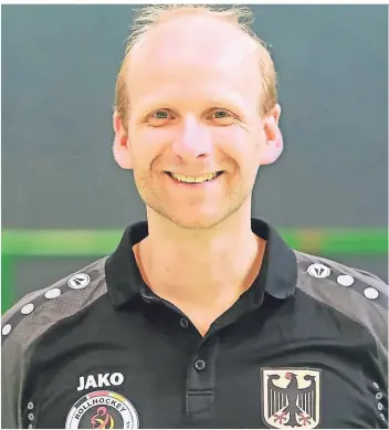  ?? FOTO: GEORG FELDHOFF ?? Der Remscheide­r Thomas Ullrich ist national und internatio­nal für den Rollhockey­sport im Einsatz.