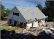  ?? FILE PHOTO BY WILLIAM J. KEMBLE ?? A house in the Greene County town of Prattsvill­e, N.Y., that was destroyed by flooding from Tropical Storm Irene is shown in September 2011.