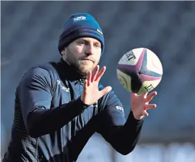  ??  ?? Key man: Finn Russell (above) will partner Adam Hastings in an attacking line-up