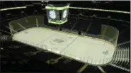  ?? CHRIS LILLSTRUNG — THE NEWS-HERALD ?? Nationwide Arena in Columbus is shown an hour prior to the March 9 state hockey semifinal between University and Toledo St. Francis.