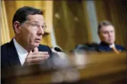  ?? THE ASSOCIATED PRESS ?? In this photo taken April 5, 2016, Sen. John Barrasso, R-Wyo. speaks on Capitol Hill in Washington.