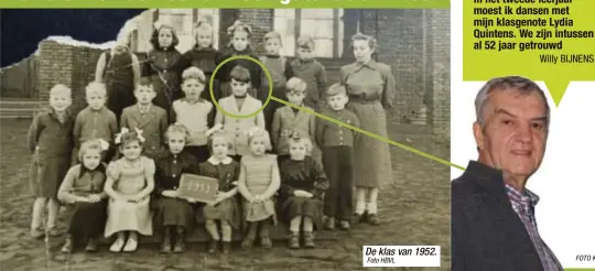  ?? Foto HBVL FOTO KLU ?? De klas van 1952.