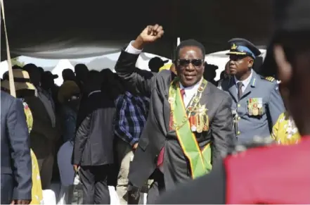  ?? ?? President Emmerson Mnangagwa at the Independen­ce Day celebratio­ns in Buhera. Picture: Hilary Maradzika