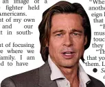  ??  ?? ‘Healing’... Brad Pitt
See full interview at the website vogue.co.uk