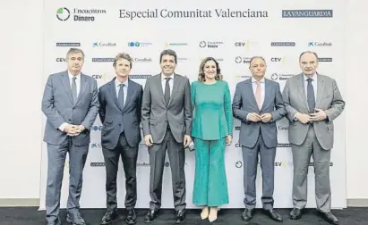  ?? © Miguel Lorenzo ?? Jordi Juan, Carlos Godó, Carlos Mazón, María José Catalá, Salvador Navarro i José Vicente Morata