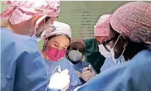  ?? SUPPLIED ?? VOLUNTEERS of the newly establishe­d Project Flamingo from the Cecilia Makhiwane Hospital in East London. |