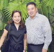  ??  ?? Chevron Philippine­s national sales manager Michelle Ortigas and Leechiu Property Consultant­s associate director Paolo Ortigas.