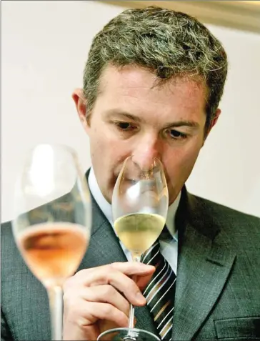  ?? AFP ?? Didier Depond, the head of Delamotte champagne house, swears the radish is the best food for your fizz.