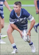  ??  ?? Left: Hooker Tristan Delaney is a chip off the old block – his dad Chris played in the Raiders’ nail-biting 2000 grand final win against Narromine
Right: