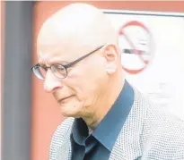  ?? FILE ?? Former high school music teacher Roger Jabbour leaves the provincial courthouse in Charlottet­own in 2018.