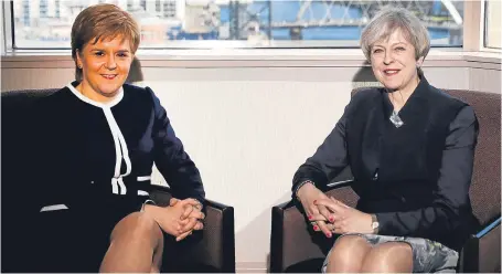  ?? Picture: PA ?? The First Minister described her talks with Theresa May as “cordial” and “business like”.