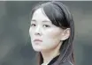  ??  ?? Kim Yo Jong