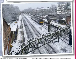  ??  ?? On track... Heaton Chapel station in Stockport