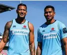  ?? Photo: JULIUS DIMATAGA ?? DOUBLING UP: Israel Folau (left) and his brother John.