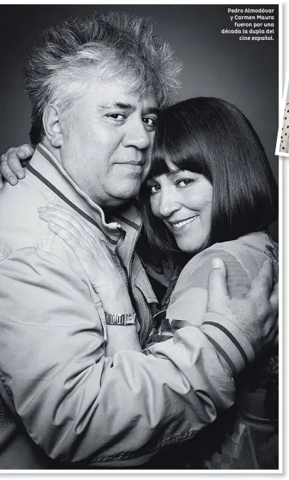  ??  ?? Pedro Almodóvar y Carmen Maura fueron por una década la dupla del cine español.