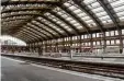  ?? Foto: Philippe Huguen, afp ?? Der Bahnstreik sorgte in Frankreich die se Woche, wie hier in Lille, für leere Bahnhöfe.