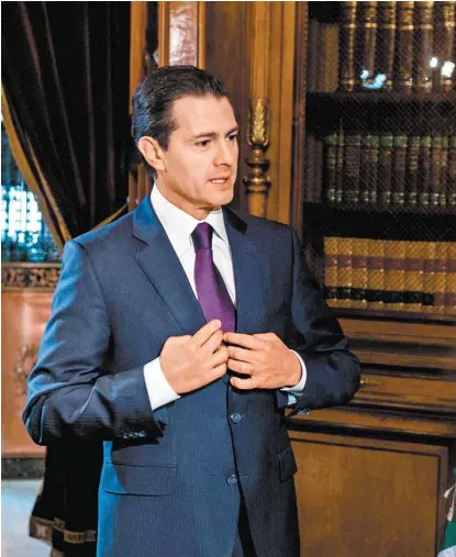  ??  ?? “Estoy trabajando para darle resultados a México”, afirmó el jefe del Ejecutivo.