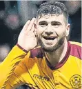  ??  ?? Nadir Ciftci: scored his first goal for Motherwell.