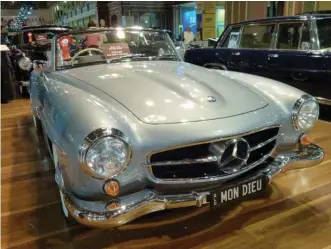  ??  ?? Winner of its category: Liz & Bill Donnelly’s 1962 Mercedes 190SL. The first Innocenti bodied Sprite I’ve ever seen, in their club display