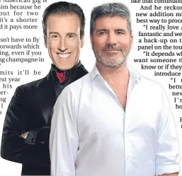  ??  ?? Anton Du Beke and Simon Cowell.