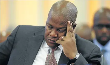  ?? Picture: Esa Alexander ?? Brian Molefe, seen here during a 2017 meeting of parliament’s standing committee on public accounts while he was CEO of Eskom. A former bodyguard has told the Zondo inquiry about a backpack full of cash that Molefe sometimes carried.