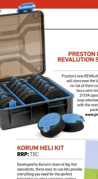 Preston Innovations Revalution Storage Spare Spools Hooklength Box
